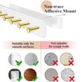 thumbnail image 4 of NiHome 4-Pack Wall Mount Acrylic Jewelry Storage for Necklaces, Bracelets, Earrings, Accessories, Easy Installation for Vanity, Bathroom, Kitchen (White), 4 of 7