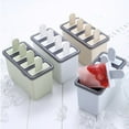 thumbnail image 4 of Popsicles Molds Sets Reusable Ice Cream Mold - Dishwasher Safe, Durable DIY Popsicles Tray Holders, 4 of 5