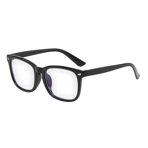 Blue Light Blocking Glasses Anti Glare Computer Eyeglasses Digital Eye Strain Relief Spectacles For Office Daily Outdoor Sport(Black-14X14Cm)