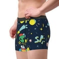 thumbnail image 4 of Kll Funny Spaceships Men'S Cotton Boxer Briefs Underwear-Small, 4 of 9