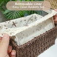 thumbnail image 7 of 3 Pcs Handmade Wicker Storage Baskets Set Shelf Baskets,Woven Decorative Home Storage Bins for Bedroom,livingroom,kitchenroom,Table,Closet,Pantry, Entryway, Home Decor Brown, 7 of 7