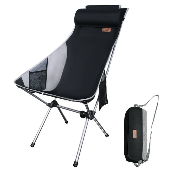 Back Folding Camping Chair, Premium Portable Camping Folding Lawn Chairs With Canopy Bag Uk