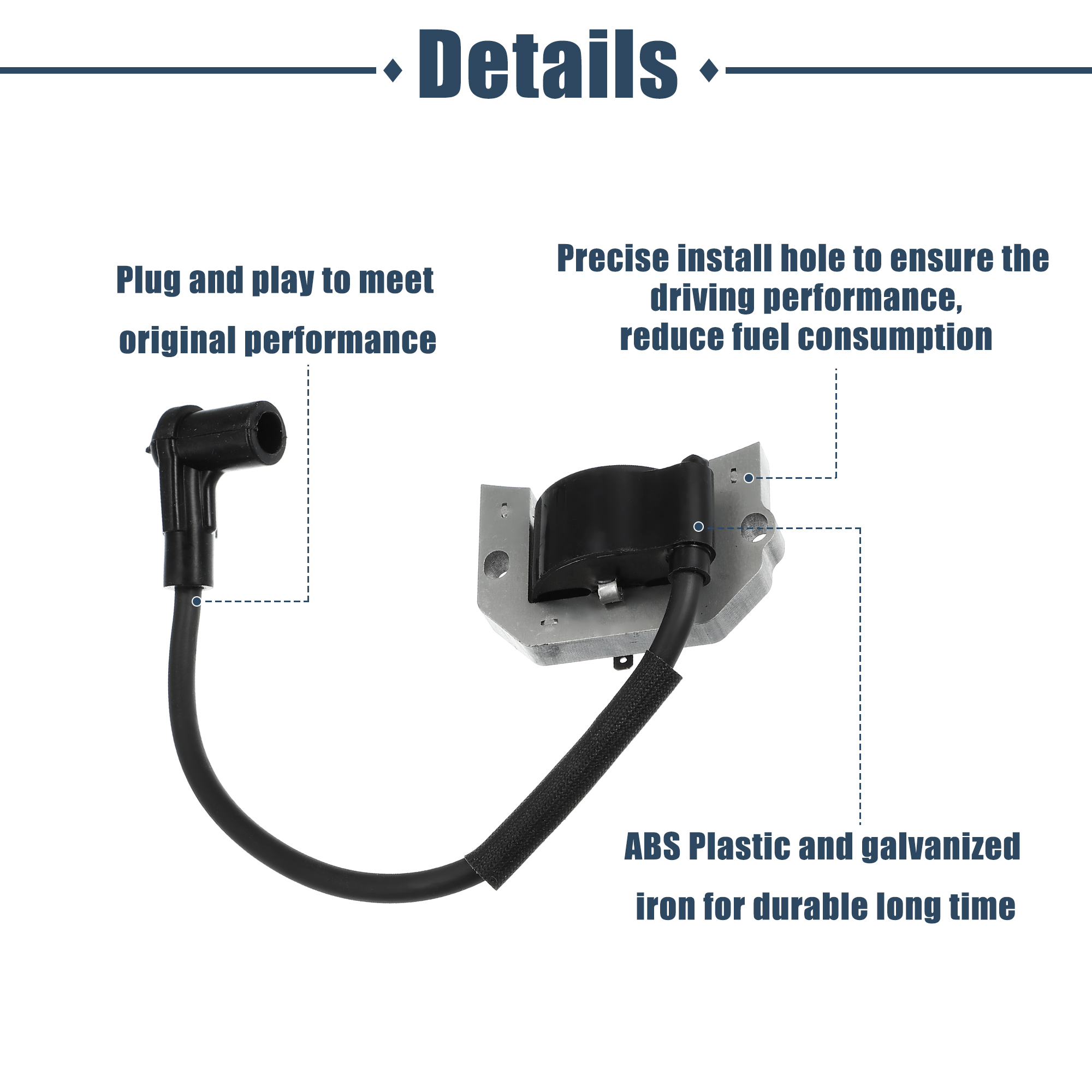 2-Pack Ignition Coil 21171-7034 – Fits Kawasaki FH601D FH641D FH680D FH721D