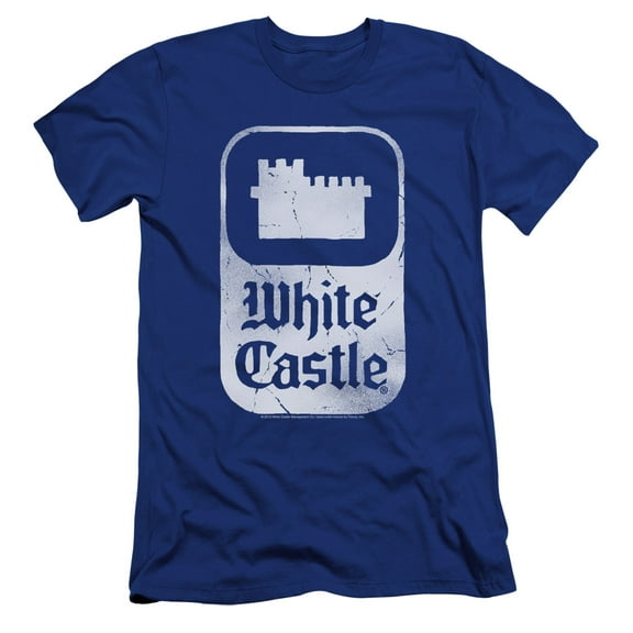 White Castle - Classic Logo - Premium Slim Fit Short Sleeve Shirt - Small