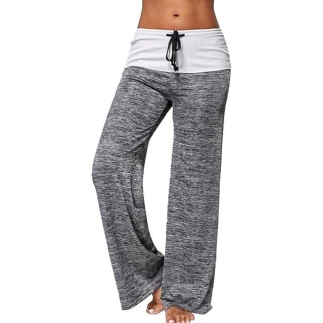 Qarigey - Leggings de yoga con cordón de cintura alta para mujer Prendas para la parte inferior del cuerpo gris METRO Qarigey AP002116-07