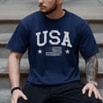 thumbnail image 4 of Men's USA Shirt Big USA T-Shirt 4th of July Tee American Flag Patriotic Shirt Fourth of July 1776-2026 Cotton Tee Unisex Adult S-5XL, 4 of 8