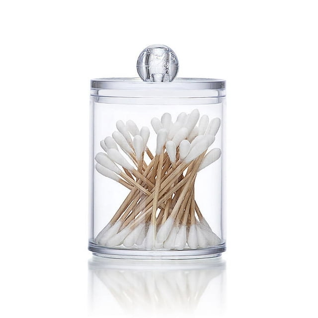 Boîte de Rangement en Coton Cristal avec Couvercle en Verre Cristal Récipient Transparent pour Femmes Filles