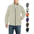 thumbnail image 4 of Alivor Men's Fleece Lined Woolen Zippered Long-Sleeved Padded Collar Winter Pullover S-3XL, 4 of 6