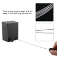 thumbnail image 3 of Indoor Cloth Hang Steel Invisible Retractable Clothesline Stretch Freely Drying Rope(Black), 3 of 5