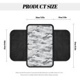 thumbnail image 6 of FUIALDOLG Anti-Scratch Center Console Armrest Cover for Van, with 2 Storage Pockets Car Arm Rest Covers Polyester Fabric Car Armrest Box Pad Gray Camouflage Print, 6 of 6