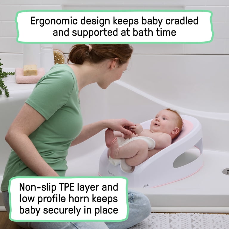 Ingenuity Easy Rinse Baby Bather Seat, Pink photo 2