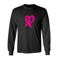 thumbnail image 1 of Ribbon Heart Sarcastic Humor Novelty Men's Long Sleeve Shirts, 1 of 3