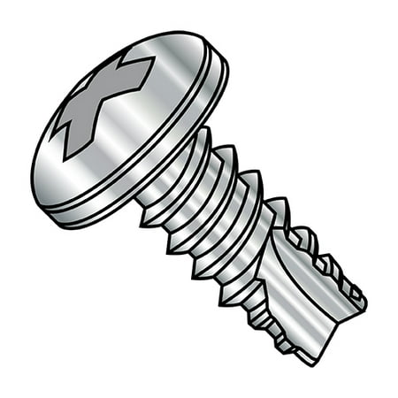 

10-16X1/2 Phillips Pan Thread Cutting Screw Type 25 Fully Threaded 18-8 Stainless Steel (Pack Qty 3 000) BC-10085PP188
