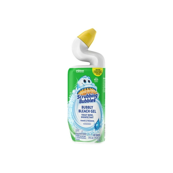 Scrubbing Bubbles Bubbly - Bleach / cleaner / disinfectant / freshener - gel - bottle - 24 fl.oz - rainshower