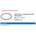 thumbnail image 2 of Turbo O-Ring - Compatible with 1999 - 2009 Saab 9-5 2000 2001 2002 2003 2004 2005 2006 2007 2008, 2 of 2