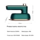 thumbnail image 3 of Mini Folding Hanging Iron Wet and Dry Electric Steam Iron Handheld Clothing Ironing Machine 50ML 33W For Home Travel, 3 of 5