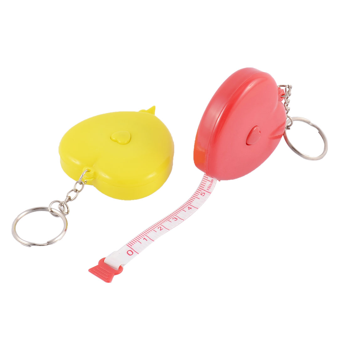 Cloth Ruler Retractable Plastic Heart Shaped Sewing Tailor Retractable Cloth Ruler Measuring ...