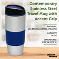 thumbnail image 4 of Color Grip Tumblers 16 oz. Set of 10, Bulk Pack - Perfect for Smoothies, Iced Coffee, Soda, Other Hot & Cold Beverages - Blue, 4 of 5