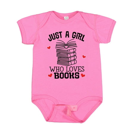 

Inktastic Just a Girl Who Loves Books Gift Baby Girl Bodysuit