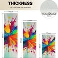 thumbnail image 4 of Colorful Radial Paint Burst Kitchen Rugs Sets Of 3,Kitchen Runner Rugs Non Skid Washable,Decorative Kitchen Floor Mats for Kitchen,Sink,Laundry,17"x30"+ 17"x47" + 17"x59", 4 of 6