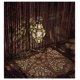 thumbnail image 5 of Lámpara colgante decorativa de hierro solar, estilo barroco europeo, para patio, proyección de jardín, 5 of 5