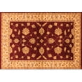thumbnail image 1 of Ahgly Company Indoor Rectangle Oriental Orange Industrial Area Rugs, 5' x 7', 1 of 4