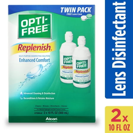Opti-Free Replenish Multipurpose Disinfecting Solution, 2 x 10 Fl Oz
