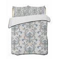 thumbnail image 2 of Quilts Twin XL Size, Blue Tan Flower Soft Comforter Bedding Set for Bed, Abstract Vintage Ethnic Tribal Boho Lightweight Quilted Bedspread with Pillow Cover(2 Pieces) for All Season, 68x98 Inch, 2 of 6