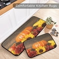 thumbnail image 5 of SKYSONIC Fall Sunflower Pumpkin Kitchen Rug Set of 2, Autumn Floor Mat Runner Area Rug Washable Carpet Mat Perfect for Living Room Bedroom Entryway, 5 of 7