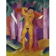 thumbnail image 2 of Marc, Franz 26x32 White Modern Wood Framed Museum Art Print Titled - The Tree Porter, 2 of 4