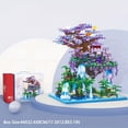 thumbnail image 7 of Kimiangel Architecture Building Sets, 4574 PCS Coloful Mini Building Blocks Sakura Tree House  Micro Blocks Toys Gifts for Kids Adults, Cherry Blossom Tree Building Set, 7 of 7