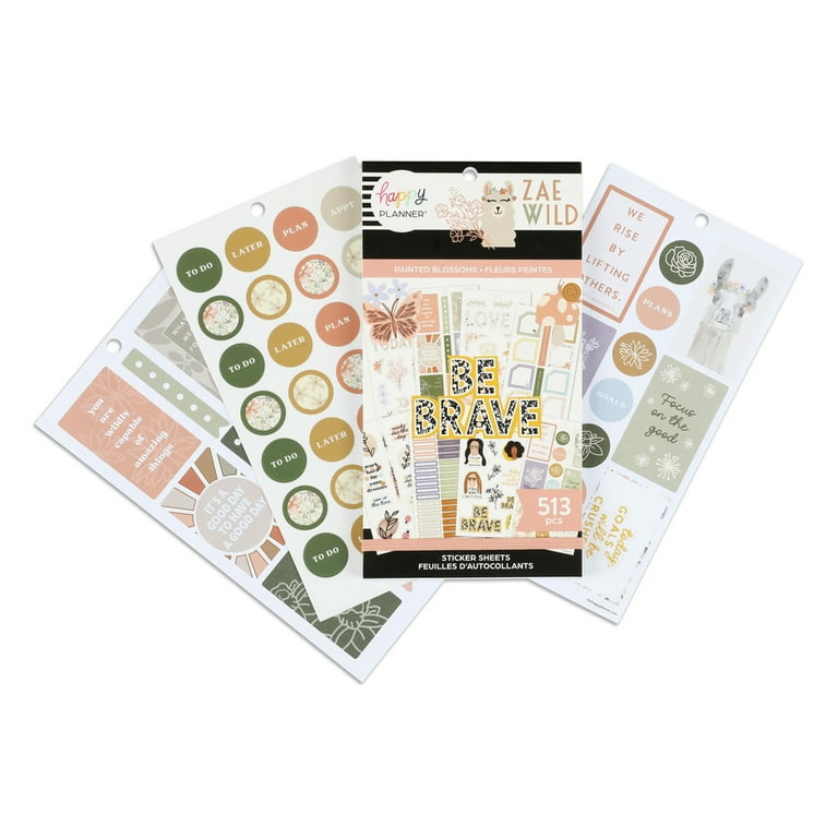 Bold & Brave Sticker Sheets, Christian Planner Stickers