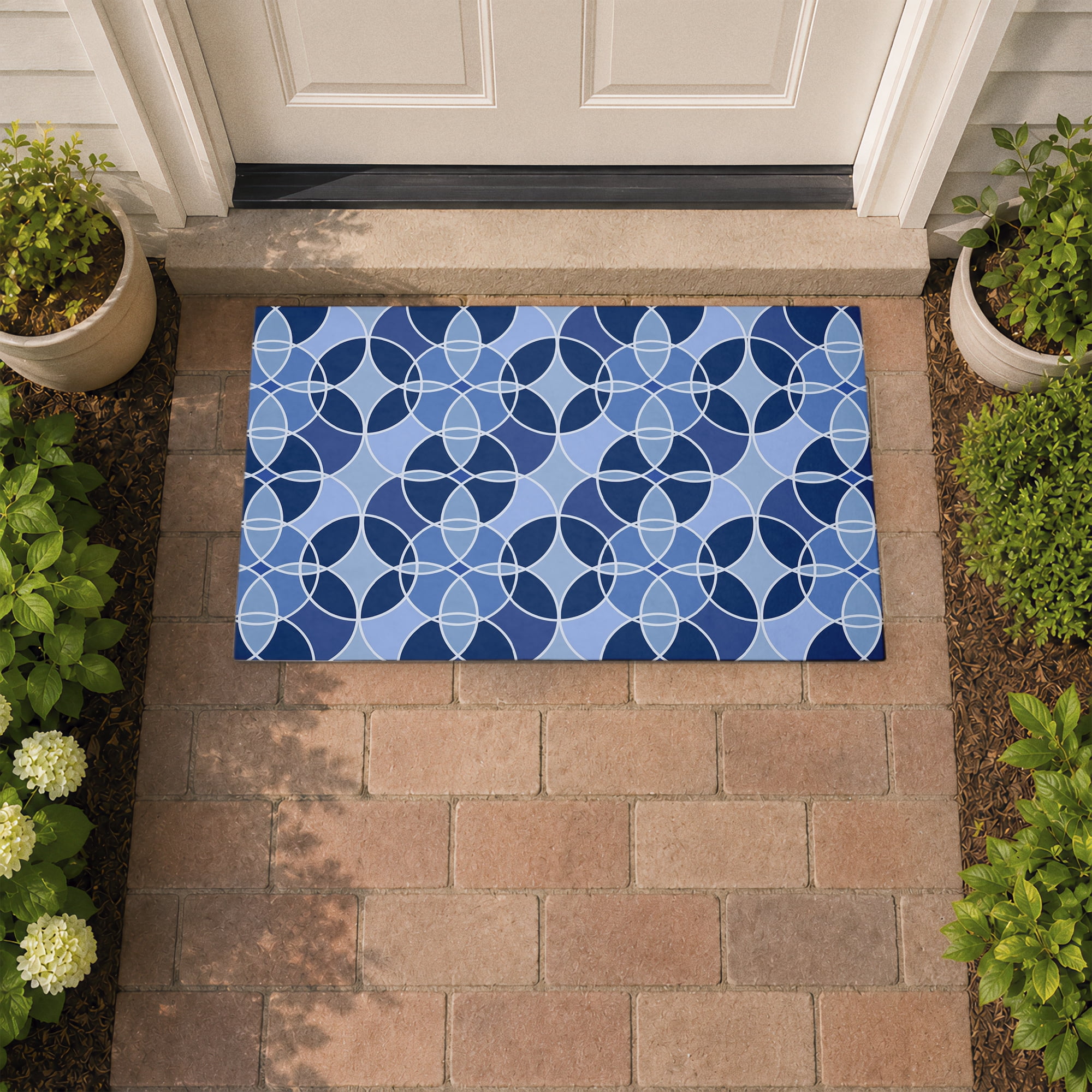 Stupell Industries Geometric Circles Overlap Printed Outdoor Door Floor Mat, design by SunDance Group LLC