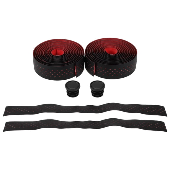 Bicycle Handlebar Tape Non-Slip Bicycle Handlebar Grip Tape Red 1 Pair