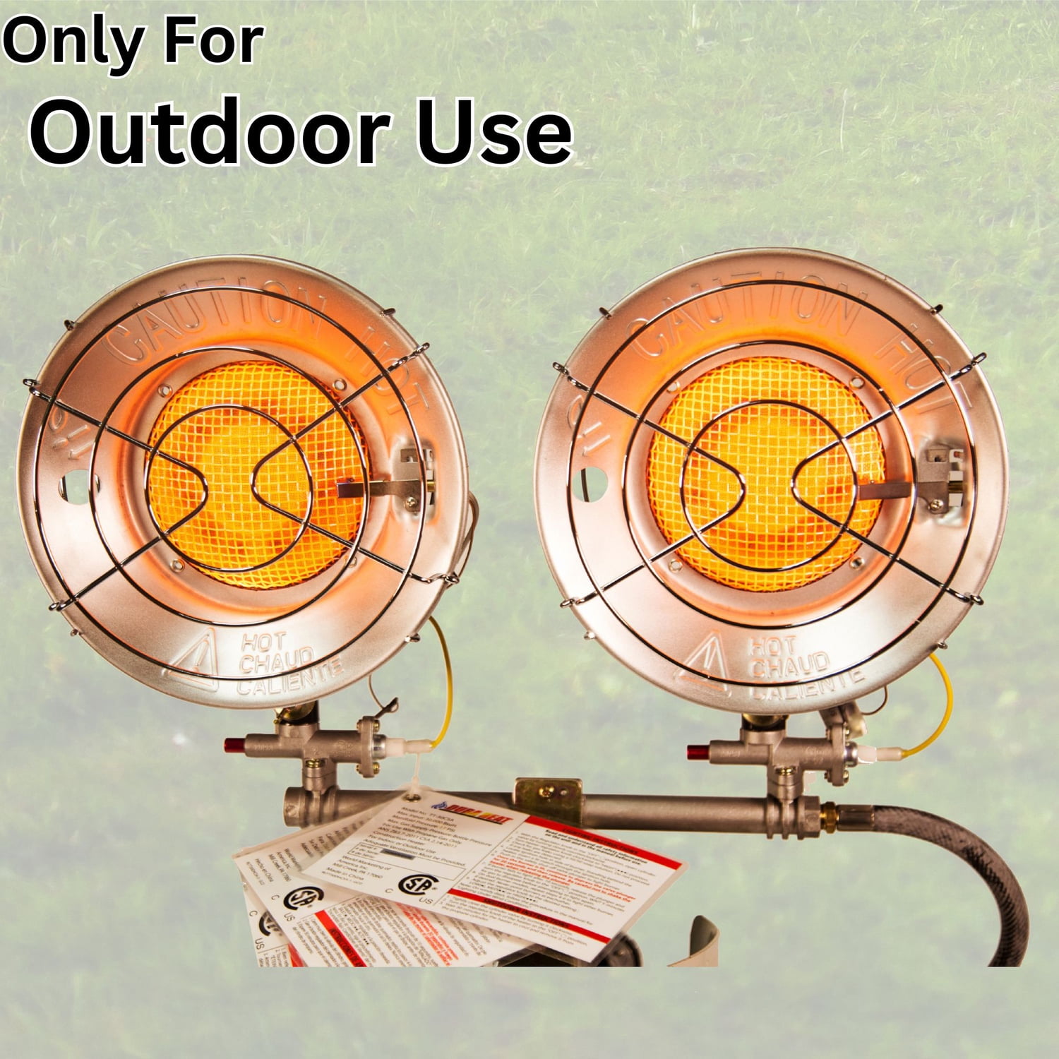 Comfort Gear 30,000-BTU Double Tank-Top Outdoor Portable Propane Heater