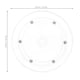 thumbnail image 5 of Plato giratorio con rodamiento de bolas acrílico y rotación de 360 grados, base para bandeja giratoria para especias, mesas, pasteles, baños, cocinas y despensas, 5 of 7