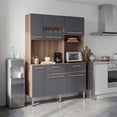 thumbnail image 1 of Rack Alacena de Cocina de Madera con 10 Puertas 2 Cajones Mueble Organizador Multiusos para el Hogar, 1 of 8