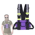 thumbnail image 2 of Chest Rig Bag Arnés Bolsa Bolsa de hombro para hombres Mujeres Deportes Viajes Ciclismo Verde púrpura kusrkot bolsa de pecho para deportes al aire libre, 2 of 8