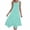 Mint Green, variant on JIUKE Summer Dresses for Women Sleeveless V-Neck Pleated Beach Vacation Tank Dress Irregular Solid Sundresses