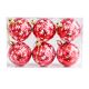 thumbnail image 1 of Bola colgante de plástico con forma de copo de nieve navideño de 6 cm, bola colgante de copo de nieve para decoración navideña, 1 of 5
