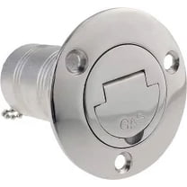 ISURE MARINE 2"(50mm) Boat Gas Deck Fill/Filler with Keyless Cap 2" Marine Mirror- Polished 316 Stainless Steel Hardware for Boat Yacht Caravan