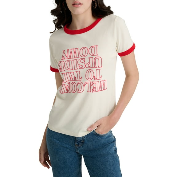 Wrangler® x Stranger Things Welcome to the Upside Down Ringer Tee