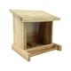 thumbnail image 2 of Comedero de madera para pájaros, estación de alimentación para pájaros, ventana transparente con techo abatible para pájaros pequeños, guacamayos, 2 of 9