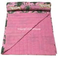 thumbnail image 4 of ColorFull House Indian Handwoven Animal Print Cotton kantha Quilt, Bedspread , Blanket Size ( King 108" x 108" ), 4 of 5