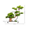 thumbnail image 2 of Árbol de bonsái artificial de bienvenida, árbol de simulación de bonsái de pino, jardín al aire libre, decoración del hogar, árbol de simulación, planta verde en maceta falsa, 2 of 7
