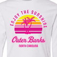 thumbnail image 4 of Inktastic Summer Enjoy the Sunshine Outer Banks North Carolina in Pink Long Sleeve Youth T-Shirt, 4 of 5