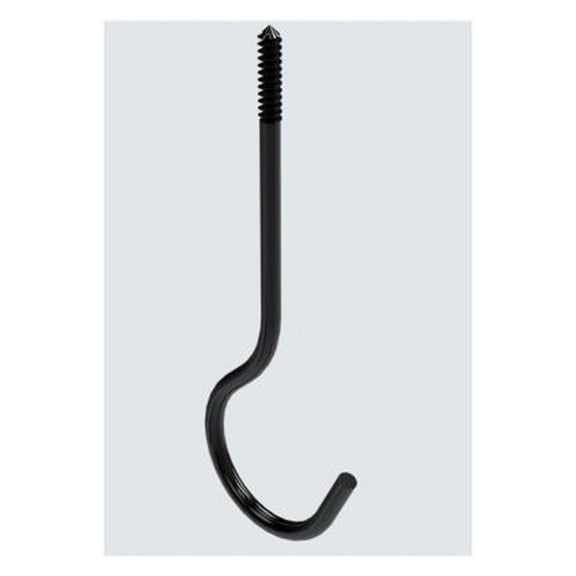 National Hardware N275-198 Ceiling Hook, Black, 25-Lb. Load, 6 In. - Quantity 5