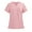 Pink, variant on lmcalzta Scrubs for Women Stretch V Neck Scrub Tops with 3 Pockets Nurse Uniform