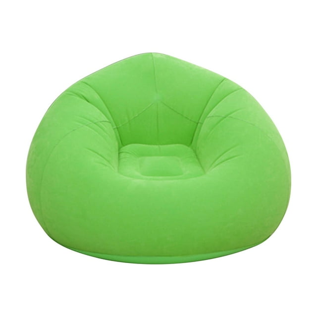 Prime Day Deals Flocking PVC Inflatable Sofa Portable Inflatable Lounger for Camping & Beach Inflatable Couch for Indoor and Outdoor Camping Couch Inflatable Flocking Couch