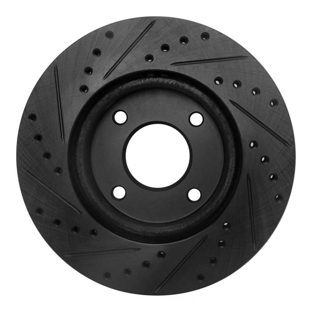 Dynamic Friction Company 633-67056R DFC Brake Rotor - Drilled And Slotted - Black